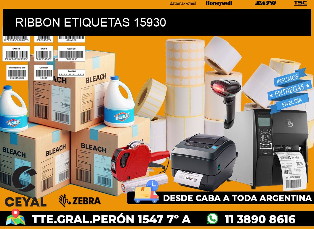 RIBBON ETIQUETAS 15930