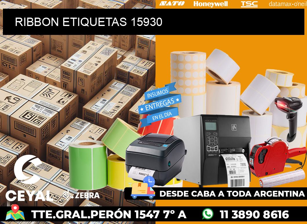 RIBBON ETIQUETAS 15930