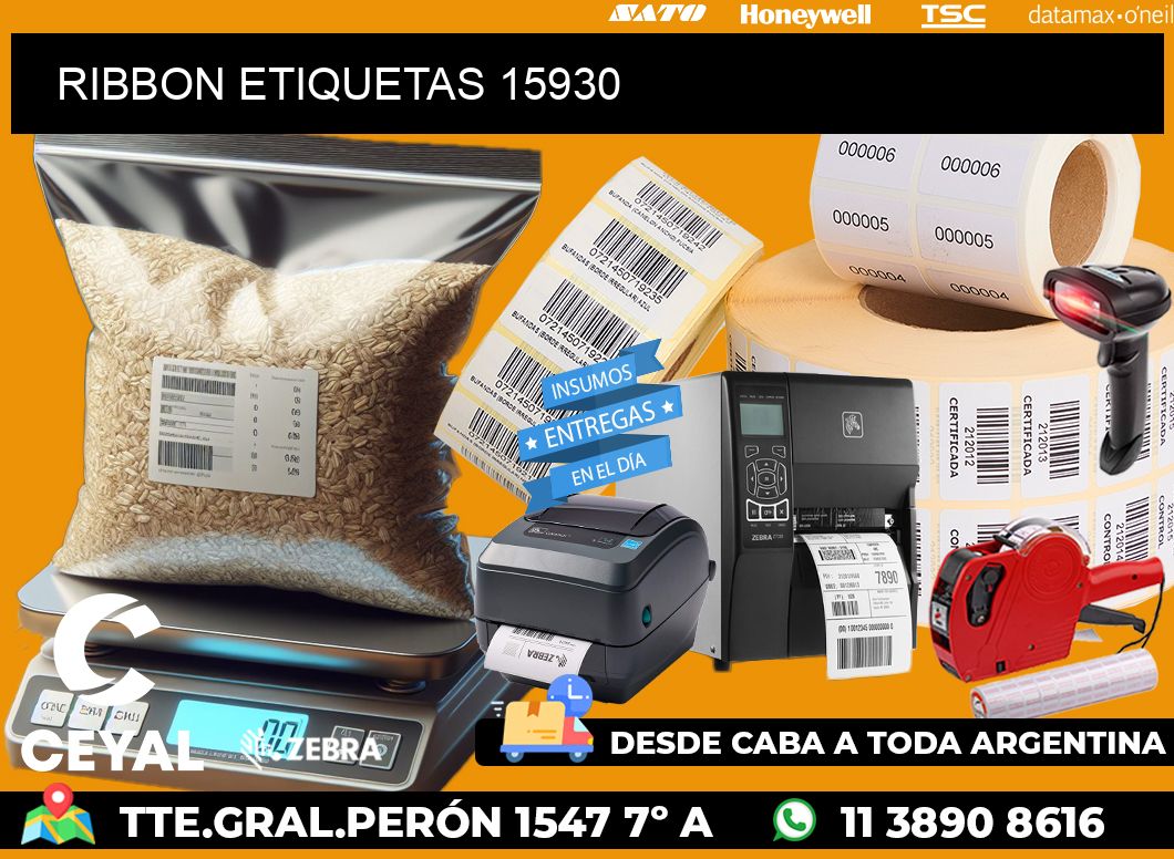 RIBBON ETIQUETAS 15930