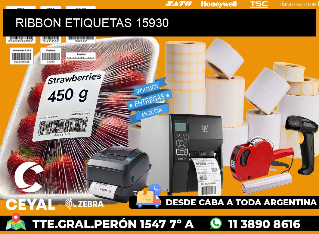 RIBBON ETIQUETAS 15930
