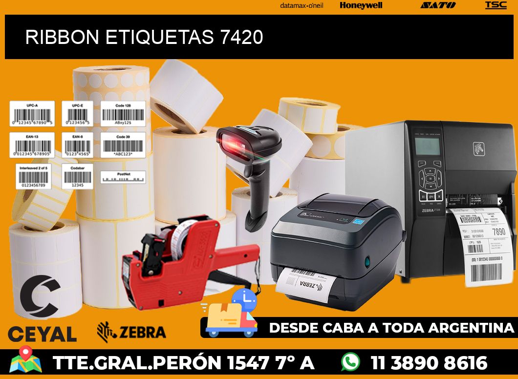 RIBBON ETIQUETAS 7420