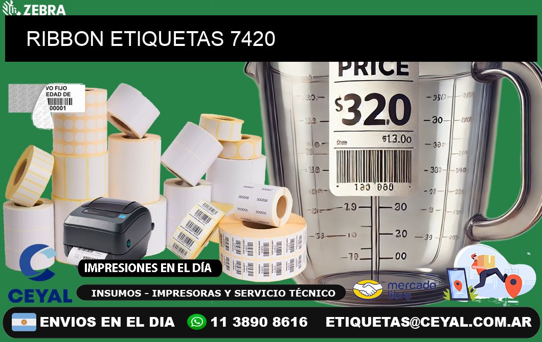 RIBBON ETIQUETAS 7420