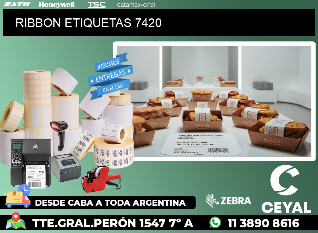 RIBBON ETIQUETAS 7420