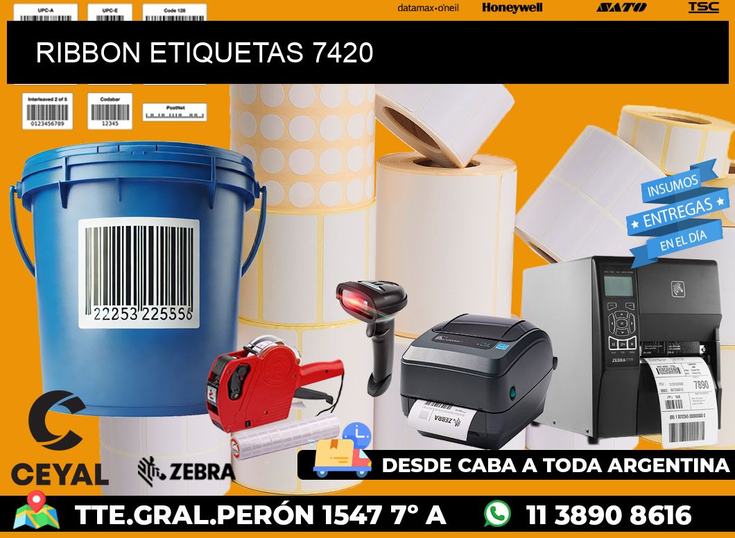 RIBBON ETIQUETAS 7420