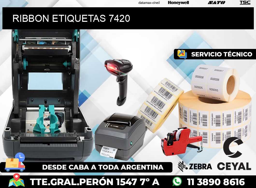 RIBBON ETIQUETAS 7420