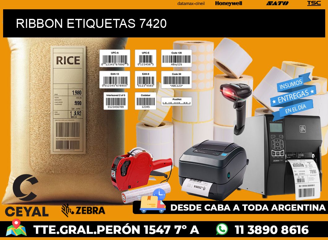 RIBBON ETIQUETAS 7420