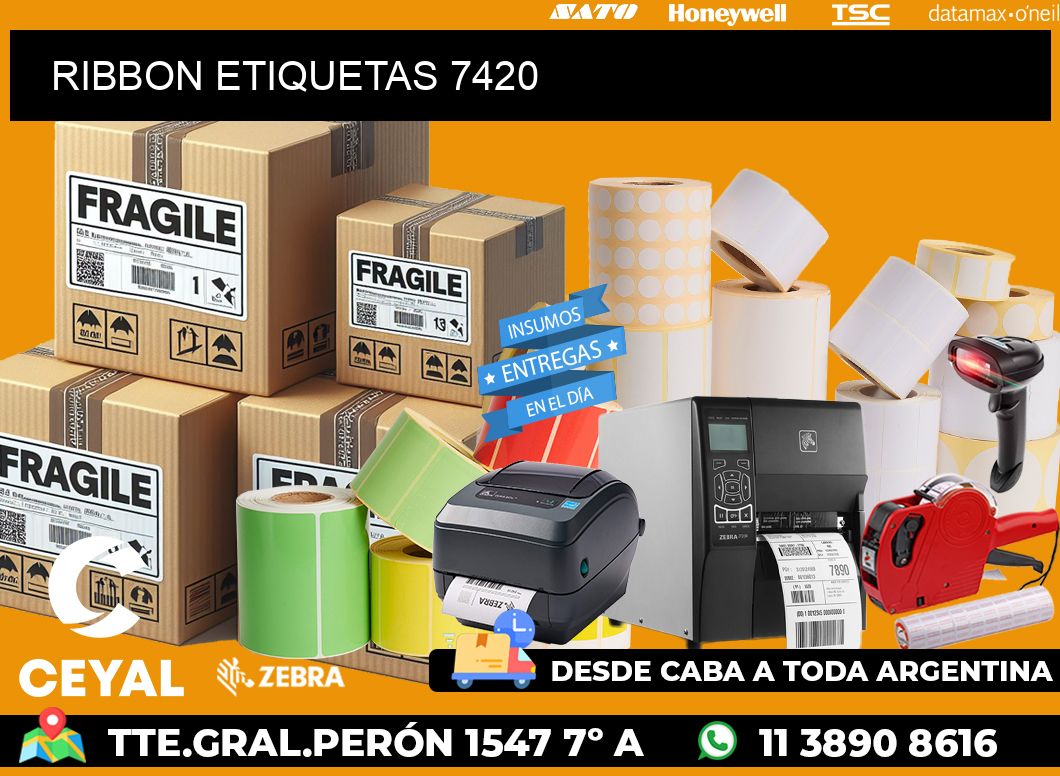 RIBBON ETIQUETAS 7420