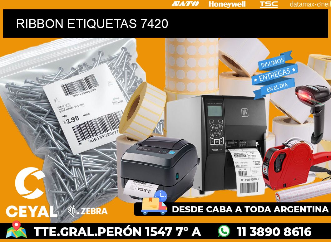 RIBBON ETIQUETAS 7420