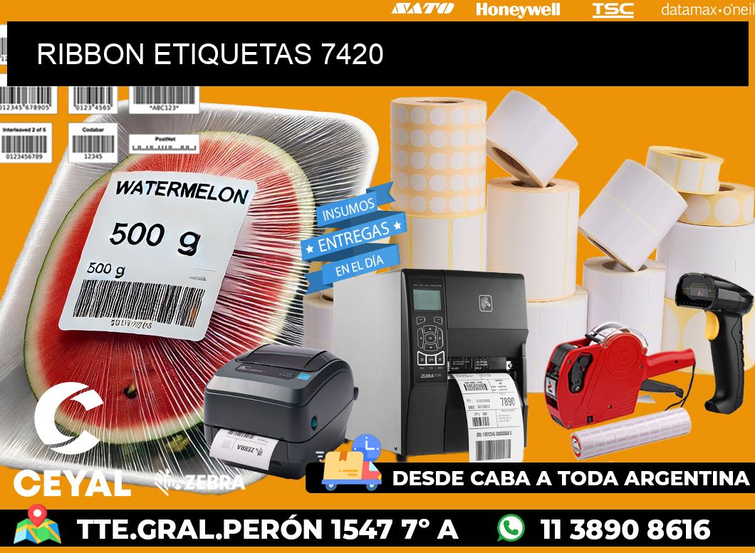 RIBBON ETIQUETAS 7420