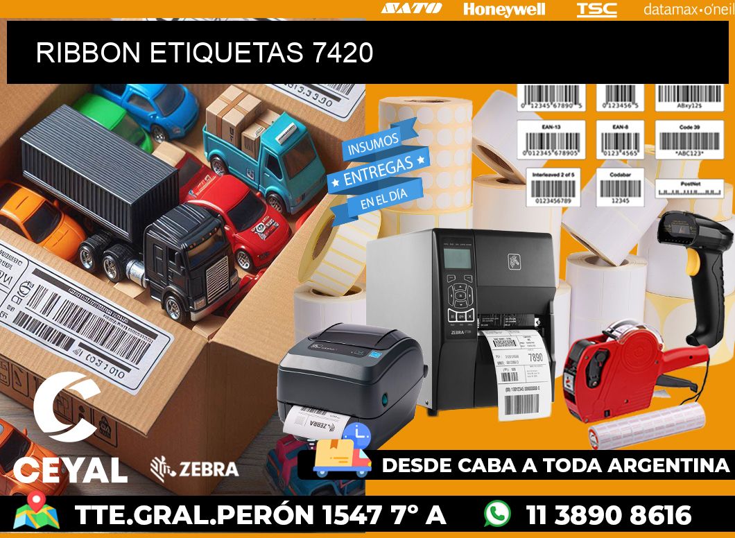 RIBBON ETIQUETAS 7420