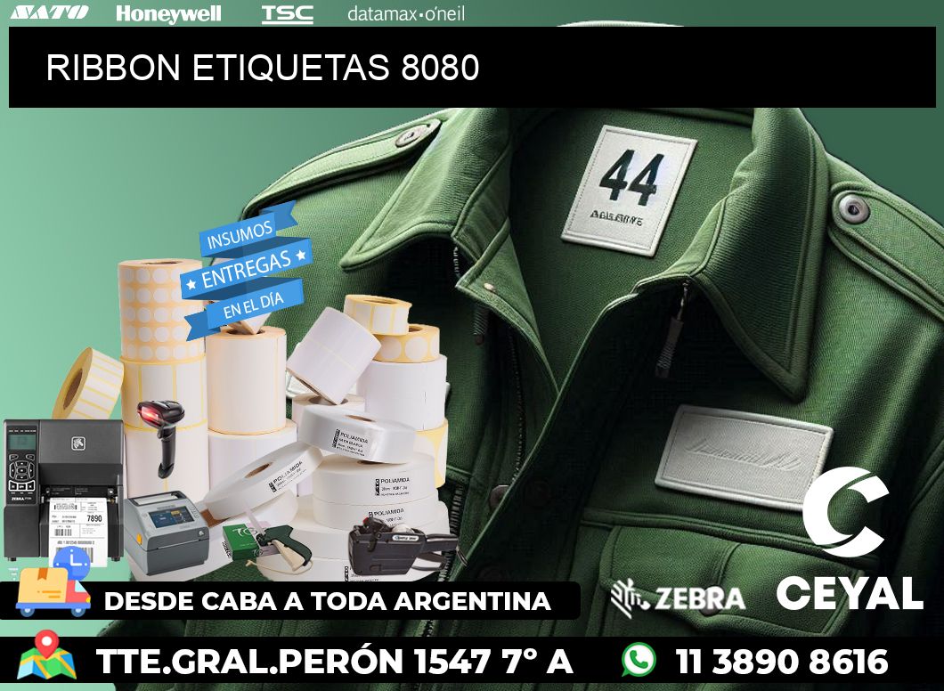 RIBBON ETIQUETAS 8080