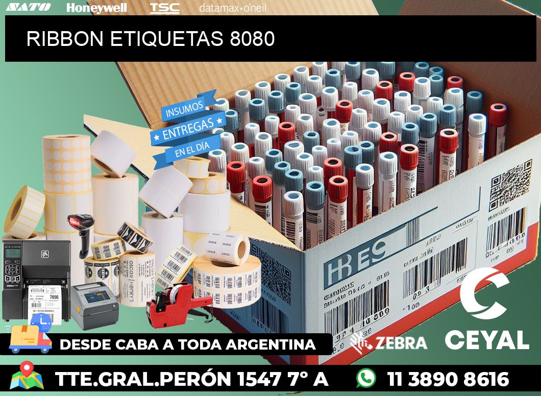 RIBBON ETIQUETAS 8080