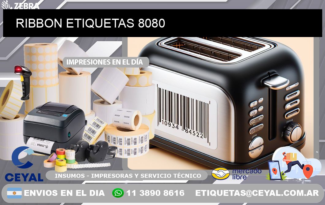 RIBBON ETIQUETAS 8080