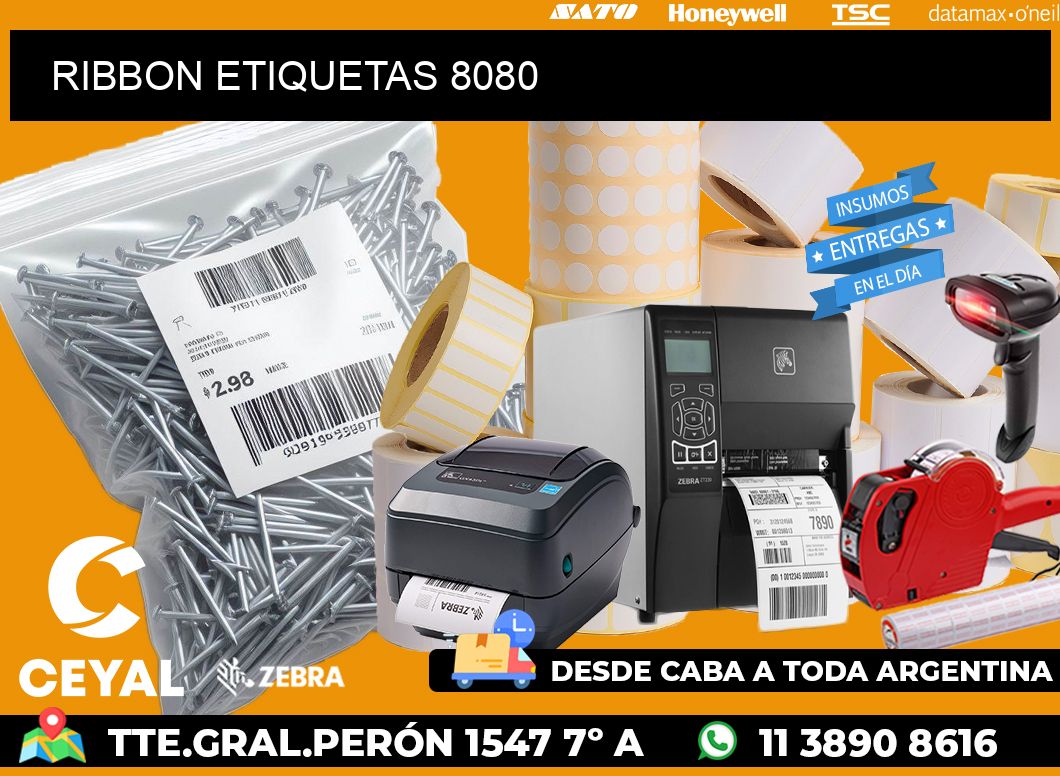 RIBBON ETIQUETAS 8080