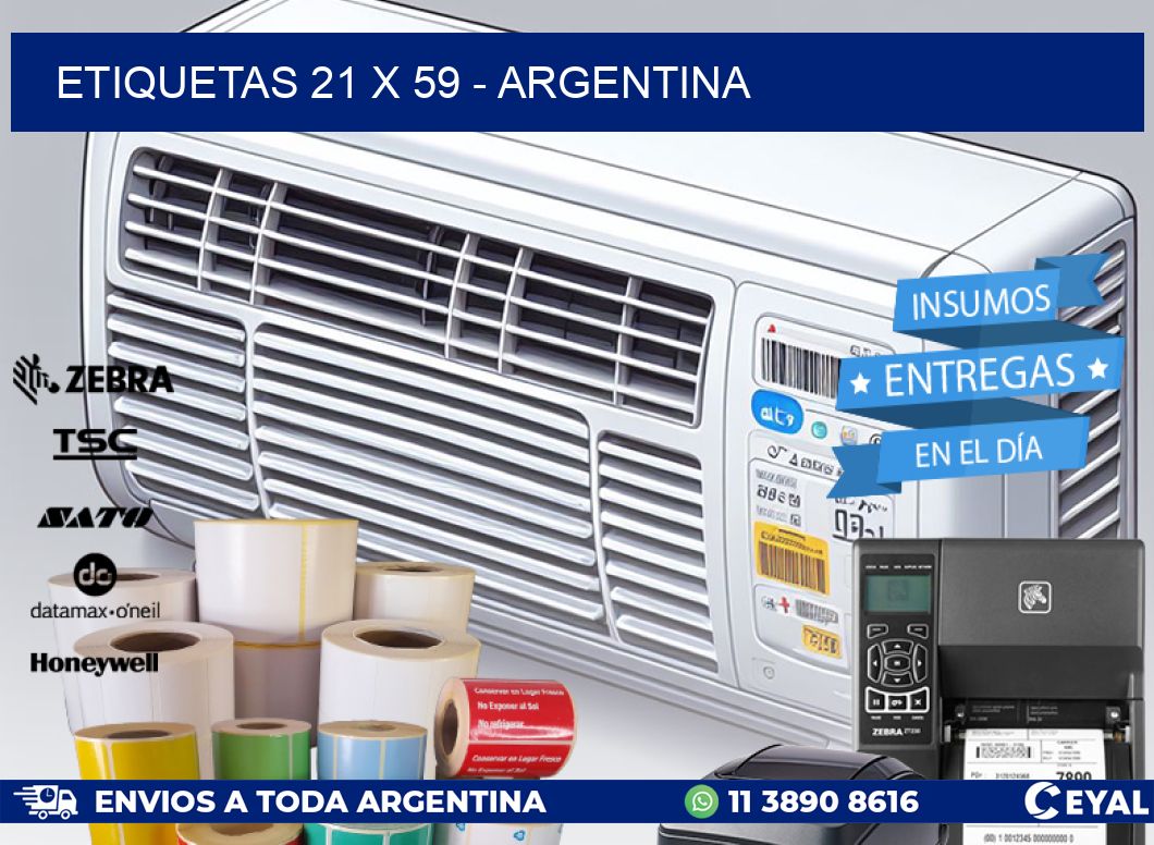 ETIQUETAS 21 x 59 - ARGENTINA