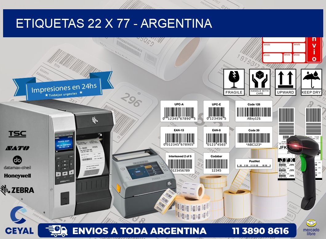 ETIQUETAS 22 x 77 – ARGENTINA