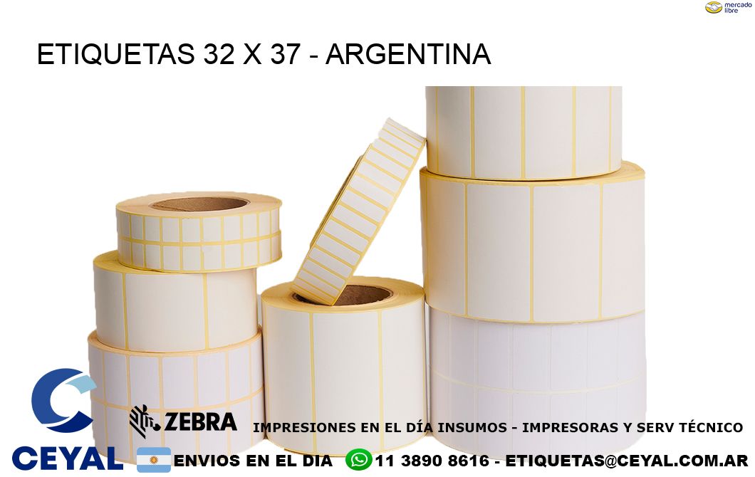 ETIQUETAS 32 x 37 - ARGENTINA