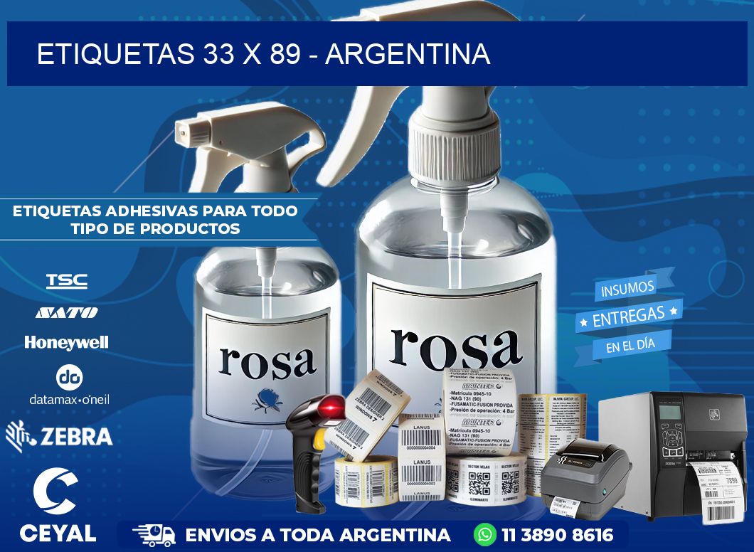 ETIQUETAS 33 x 89 – ARGENTINA