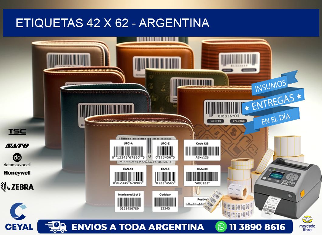 ETIQUETAS 42 x 62 - ARGENTINA