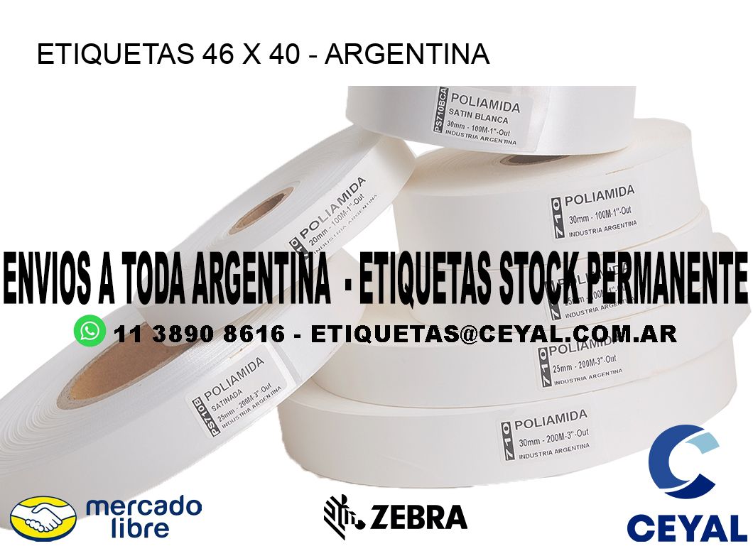 ETIQUETAS 46 x 40 - ARGENTINA