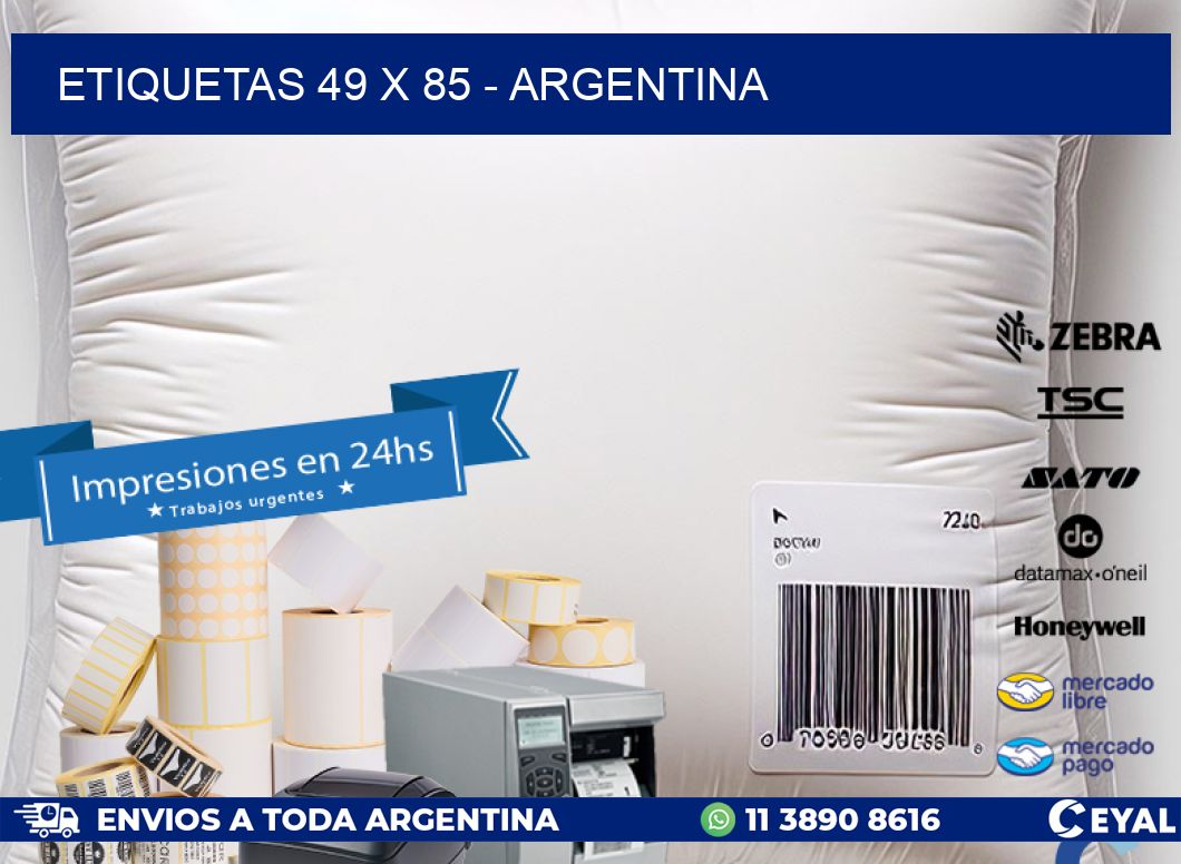 ETIQUETAS 49 x 85 - ARGENTINA