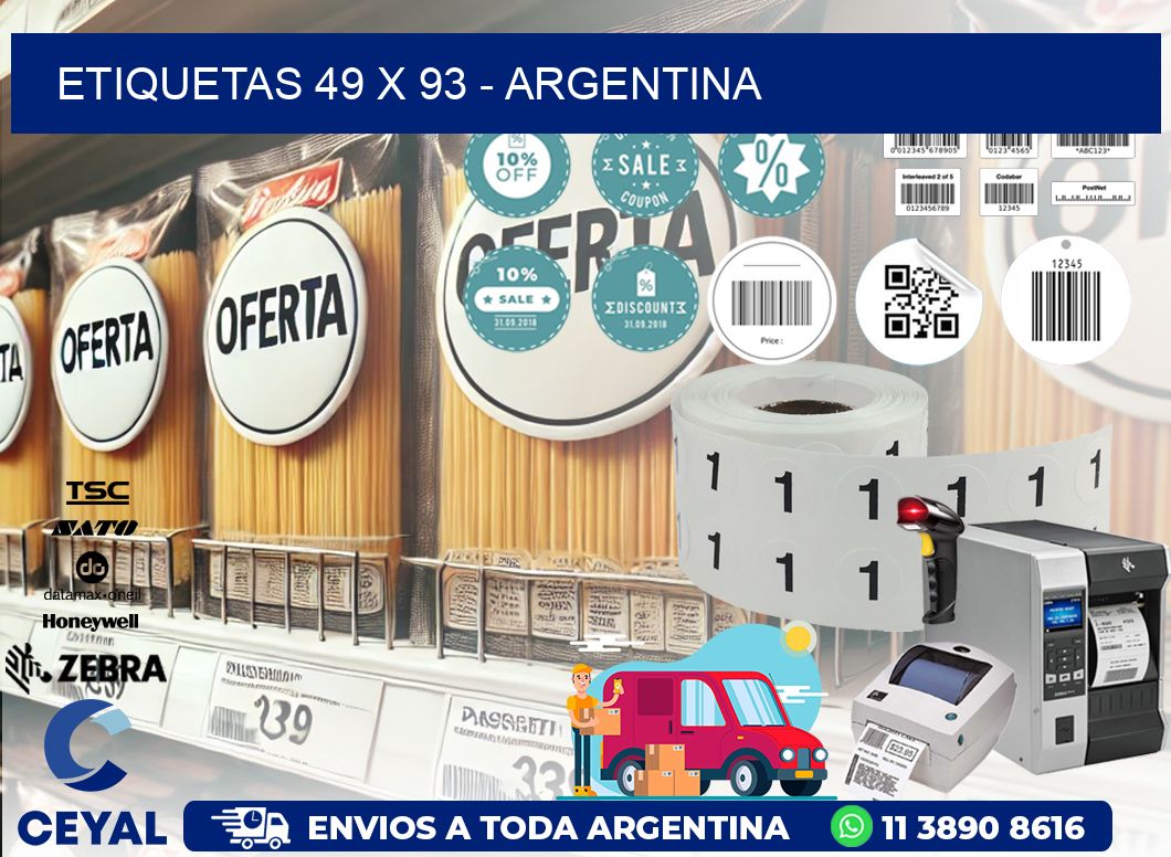 ETIQUETAS 49 x 93 - ARGENTINA