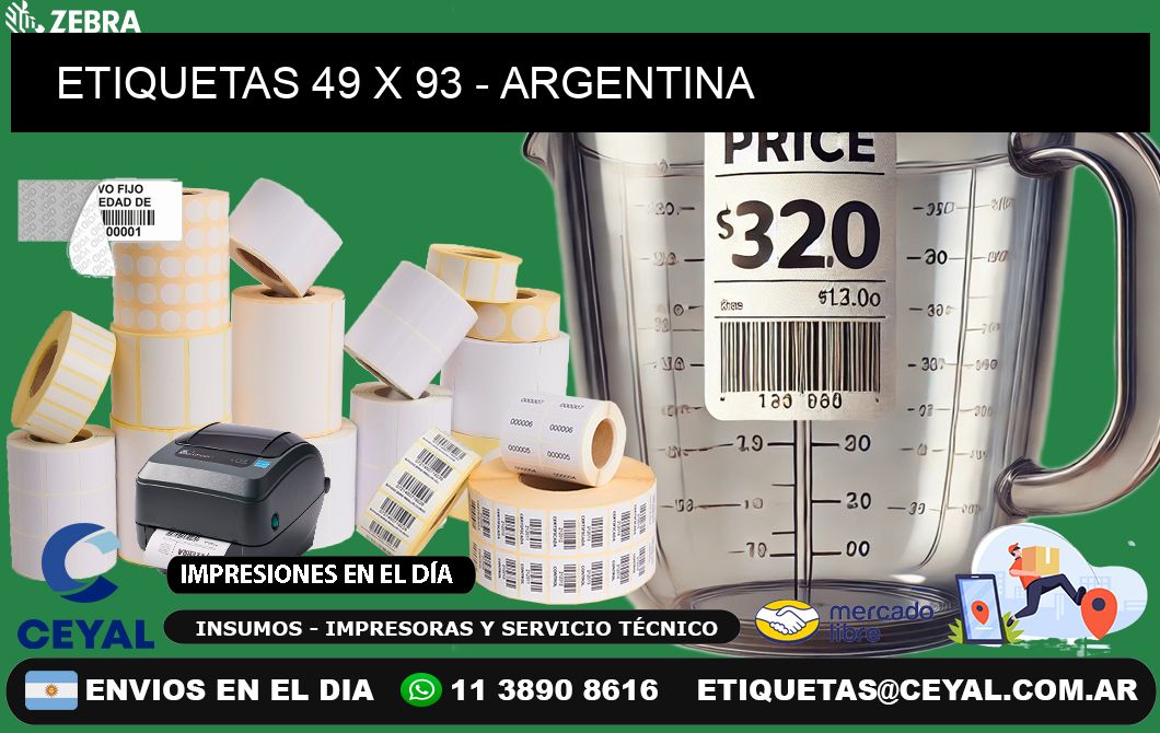 ETIQUETAS 49 x 93 - ARGENTINA