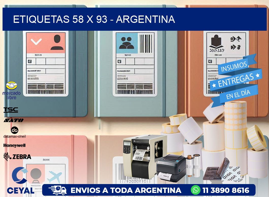 ETIQUETAS 58 x 93 - ARGENTINA