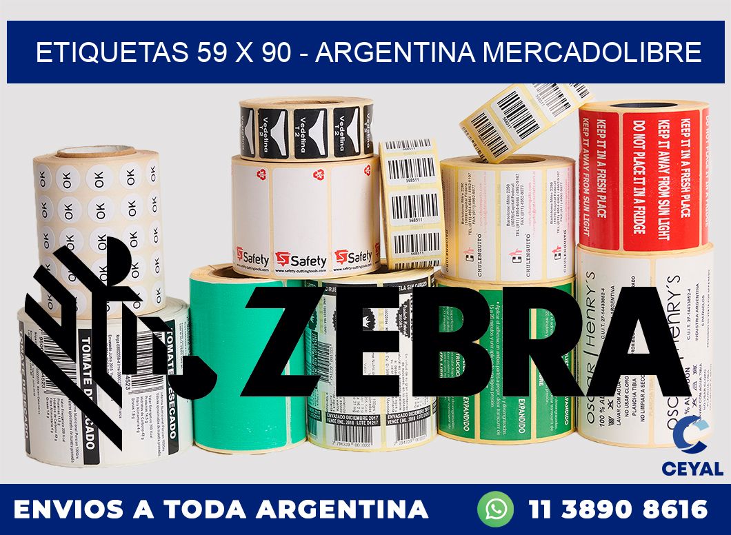 ETIQUETAS 59 x 90 – ARGENTINA MERCADOLIBRE