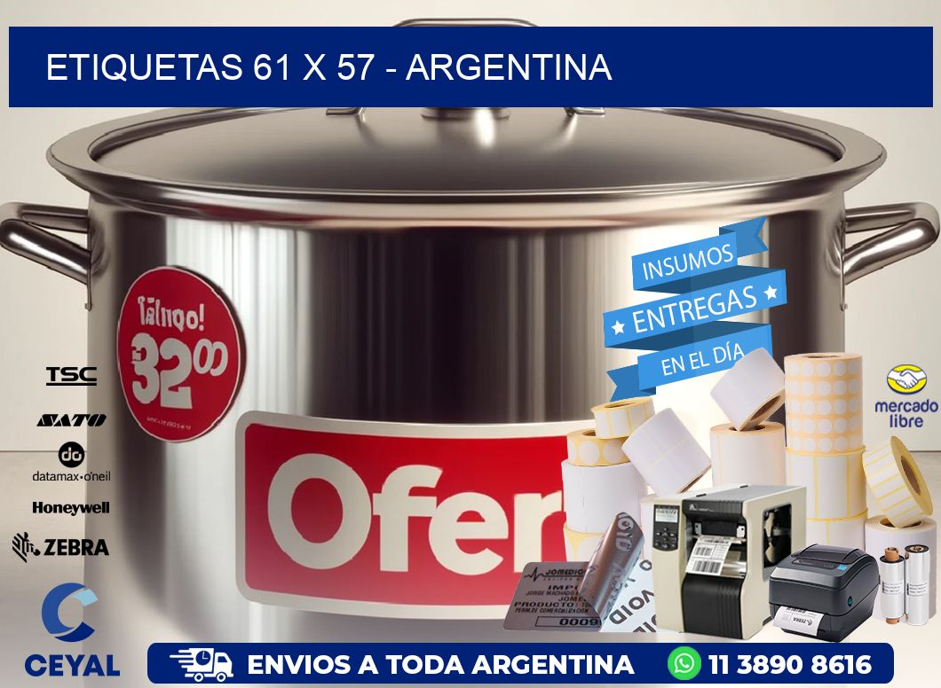 ETIQUETAS 61 x 57 - ARGENTINA