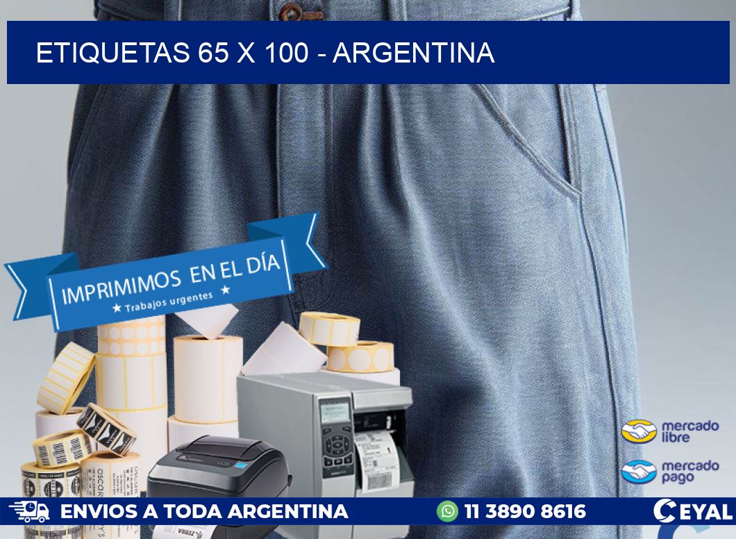 ETIQUETAS 65 x 100 - ARGENTINA