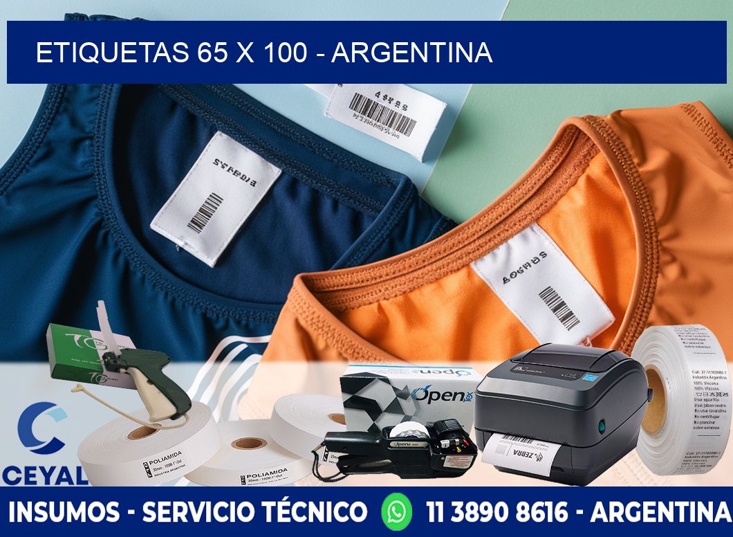 ETIQUETAS 65 x 100 - ARGENTINA