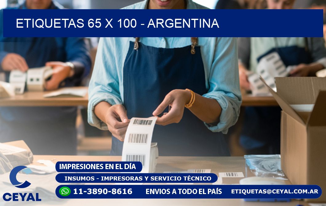 ETIQUETAS 65 x 100 - ARGENTINA