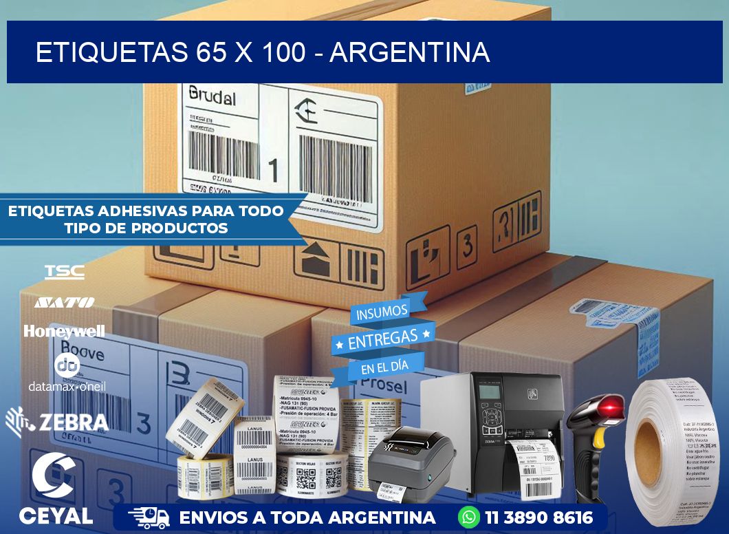 ETIQUETAS 65 x 100 - ARGENTINA