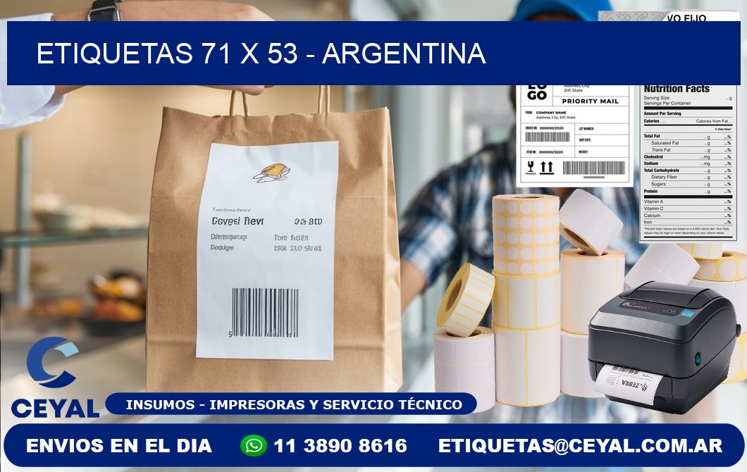 ETIQUETAS 71 x 53 - ARGENTINA