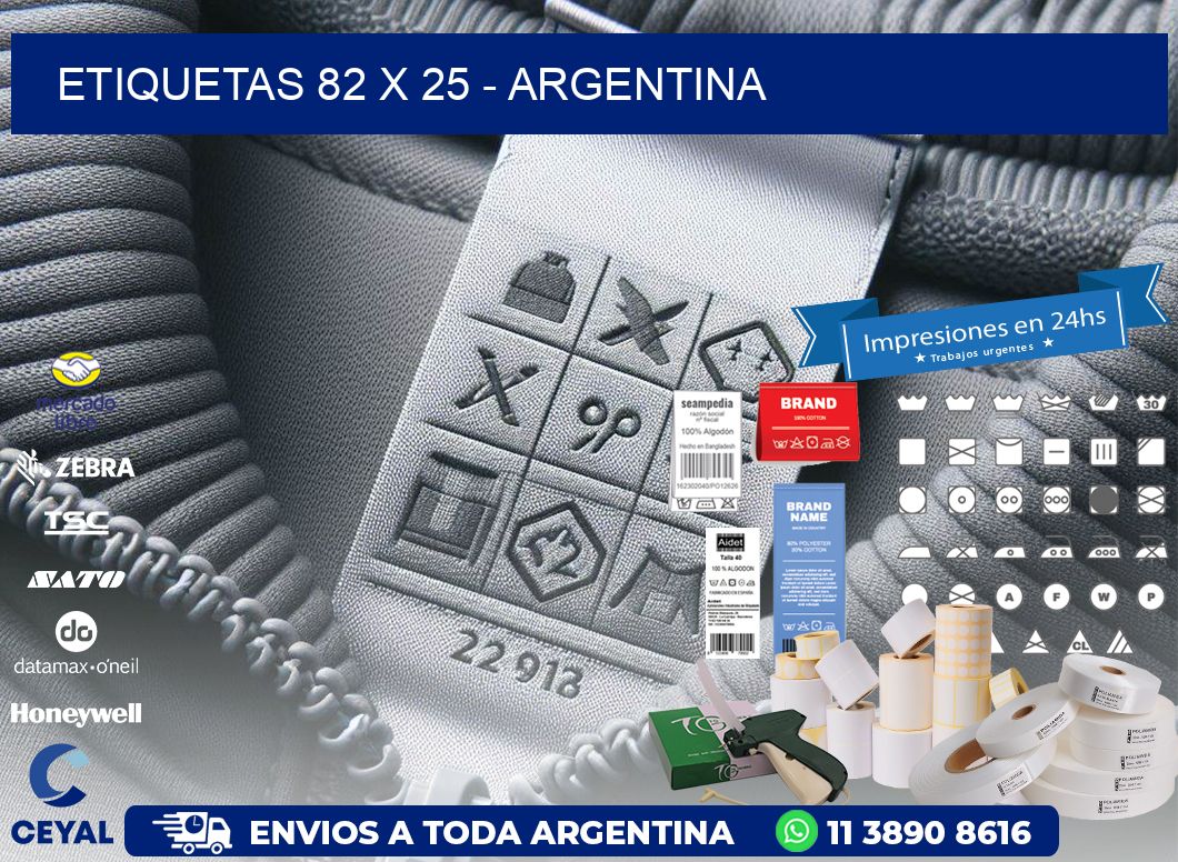 ETIQUETAS 82 x 25 - ARGENTINA