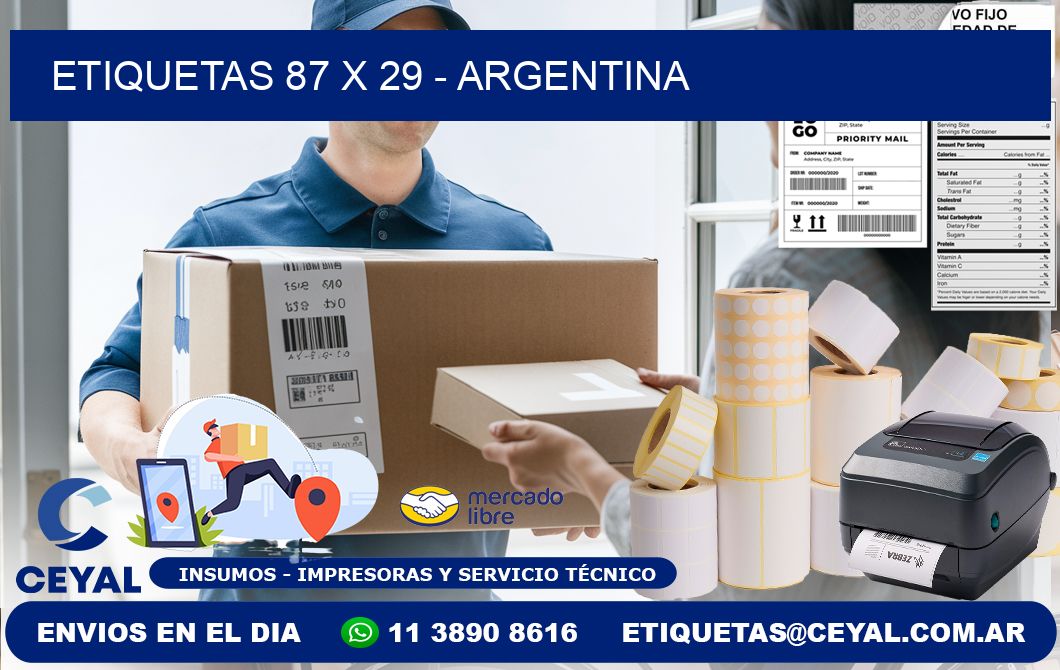 ETIQUETAS 87 x 29 - ARGENTINA