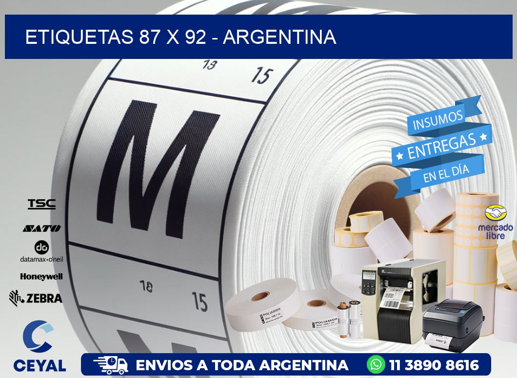 ETIQUETAS 87 x 92 - ARGENTINA