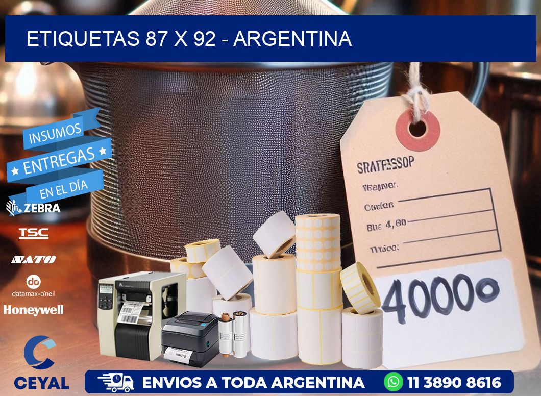 ETIQUETAS 87 x 92 - ARGENTINA