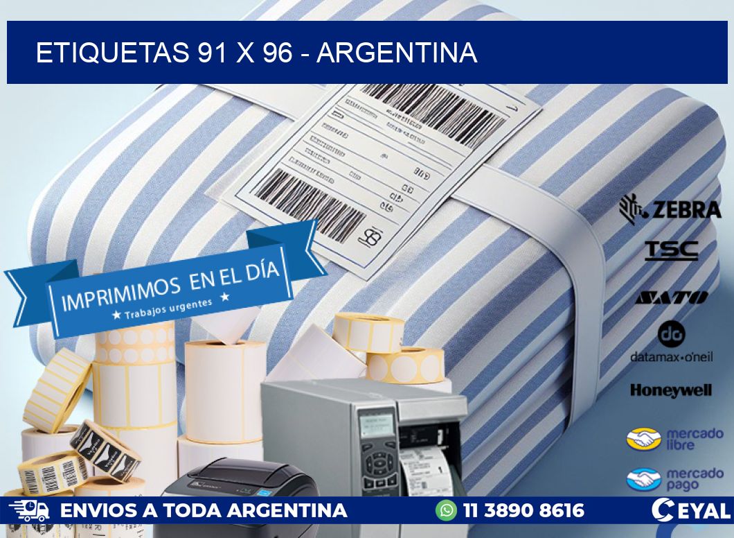 ETIQUETAS 91 x 96 - ARGENTINA