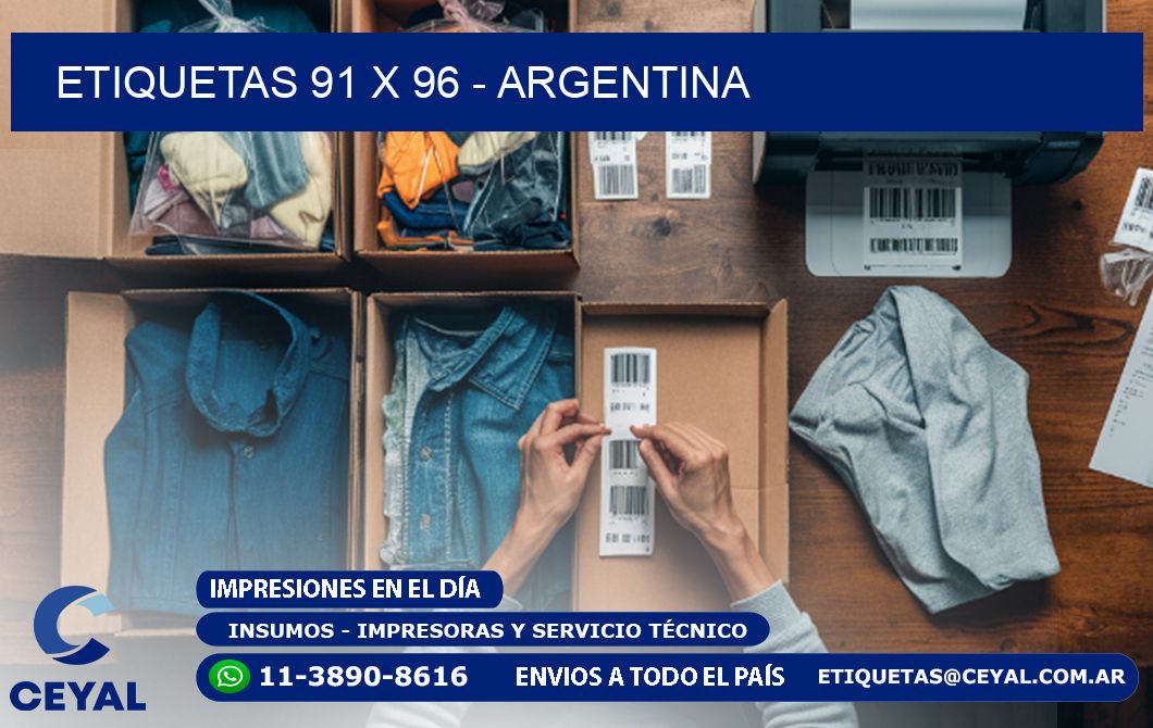 ETIQUETAS 91 x 96 - ARGENTINA