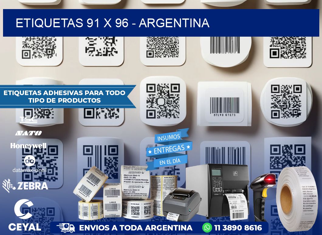 ETIQUETAS 91 x 96 - ARGENTINA