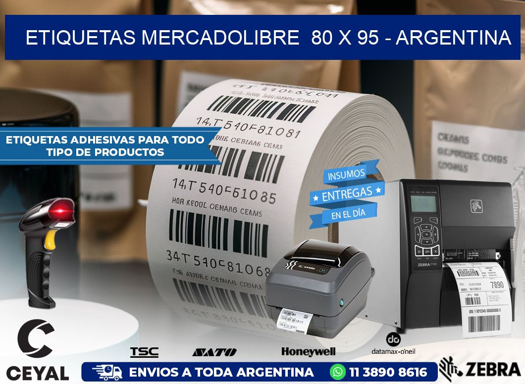 ETIQUETAS MERCADOLIBRE  80 x 95 – ARGENTINA