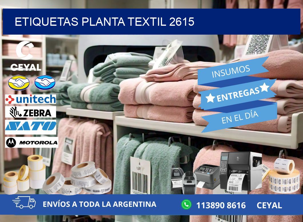 ETIQUETAS PLANTA TEXTIL 2615