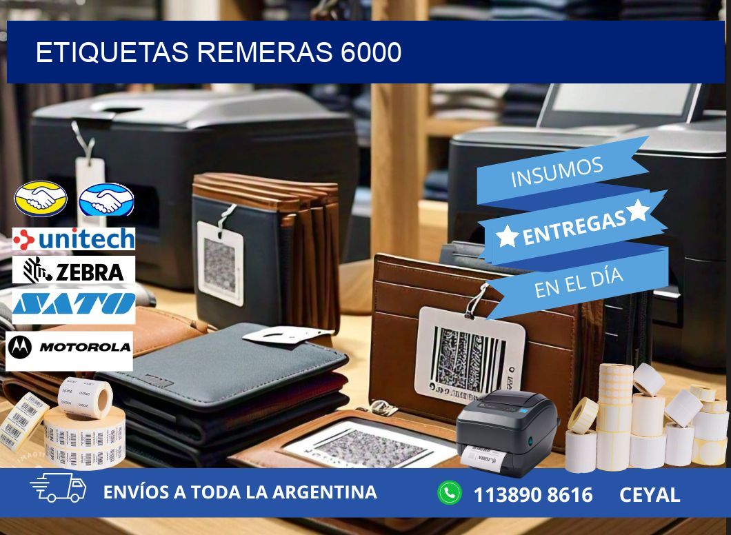 ETIQUETAS REMERAS 6000