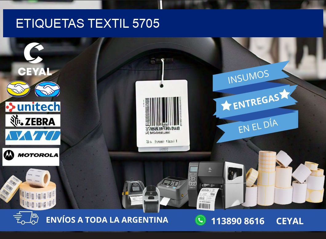 ETIQUETAS TEXTIL 5705