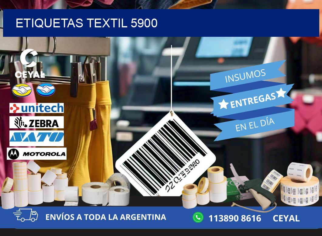 ETIQUETAS TEXTIL 5900