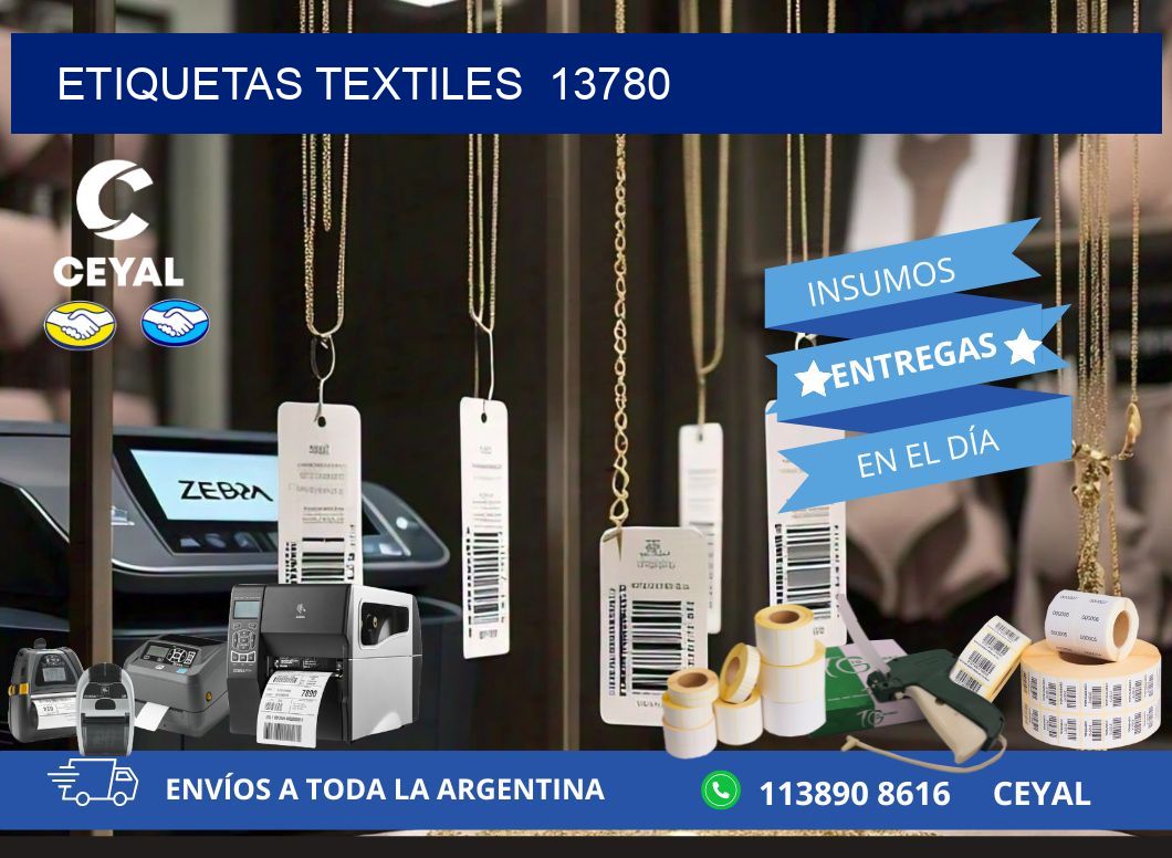 ETIQUETAS TEXTILES  13780