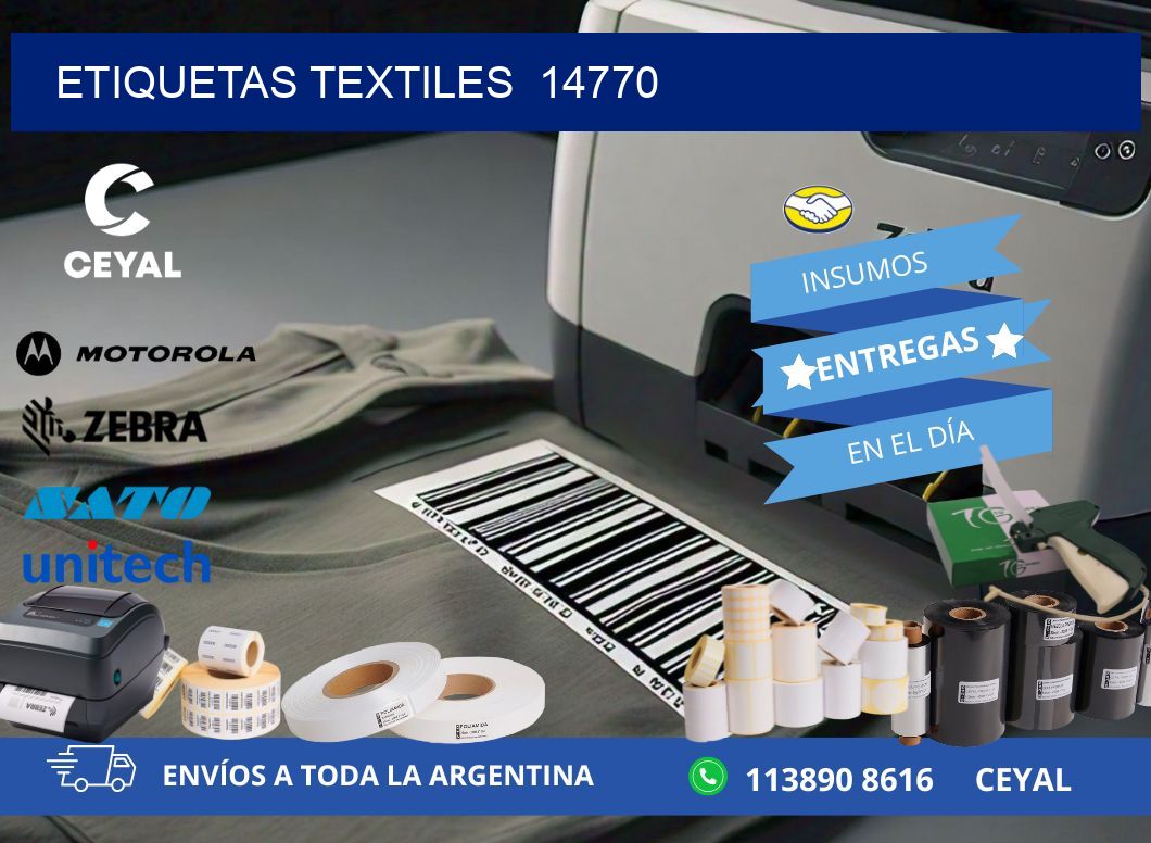 ETIQUETAS TEXTILES  14770