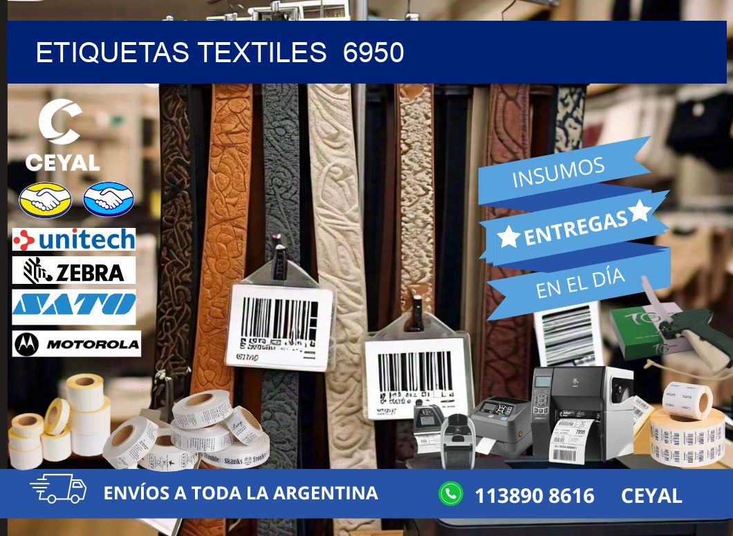 ETIQUETAS TEXTILES  6950